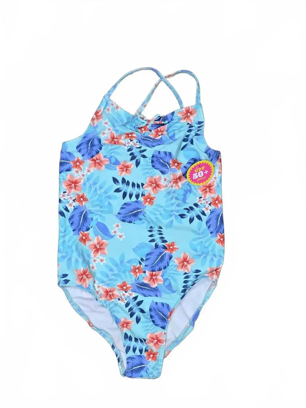 The Children’s Place Girls Standard One Piece Swimsuit Tropical Aqua Large